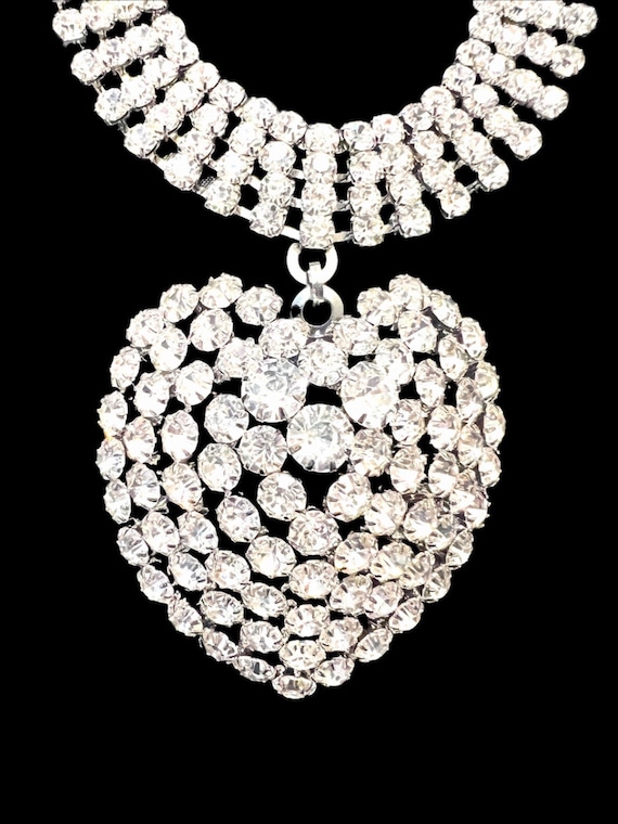 Vintage heart necklace Gem