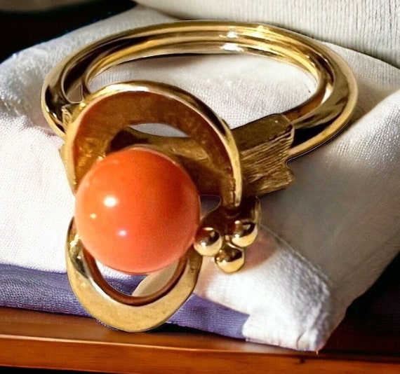 Vintage coral avon ring Gift Gifts Coral - image 5