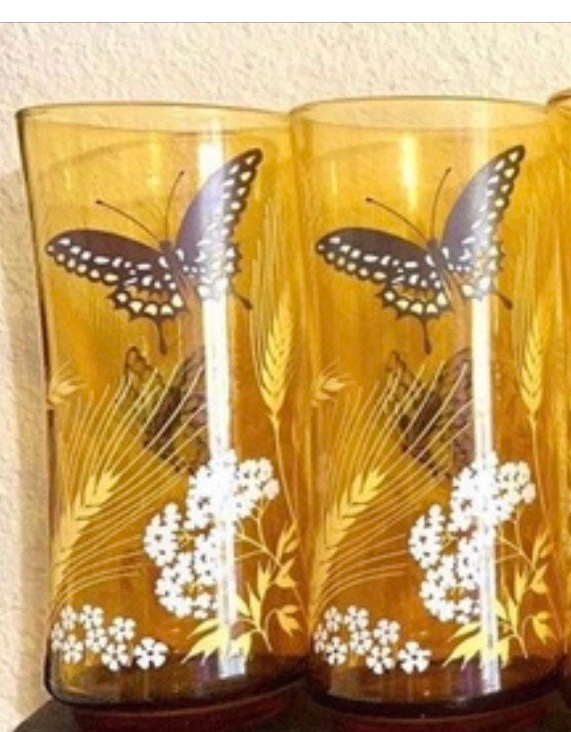 5 Vintage Butterfly Glasses Etsy