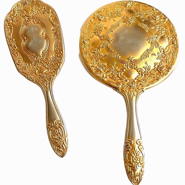 Mirror and Brush Set Etsy