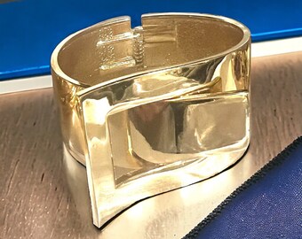 Vintage gold cuff bracelet