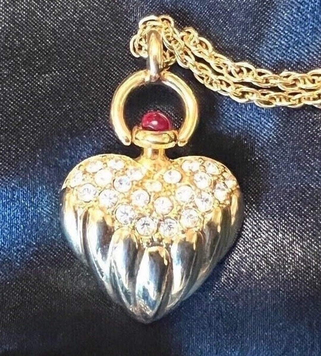 Joan Rivers Heart Necklace Vintage Jewelry Vintage Necklace Etsy