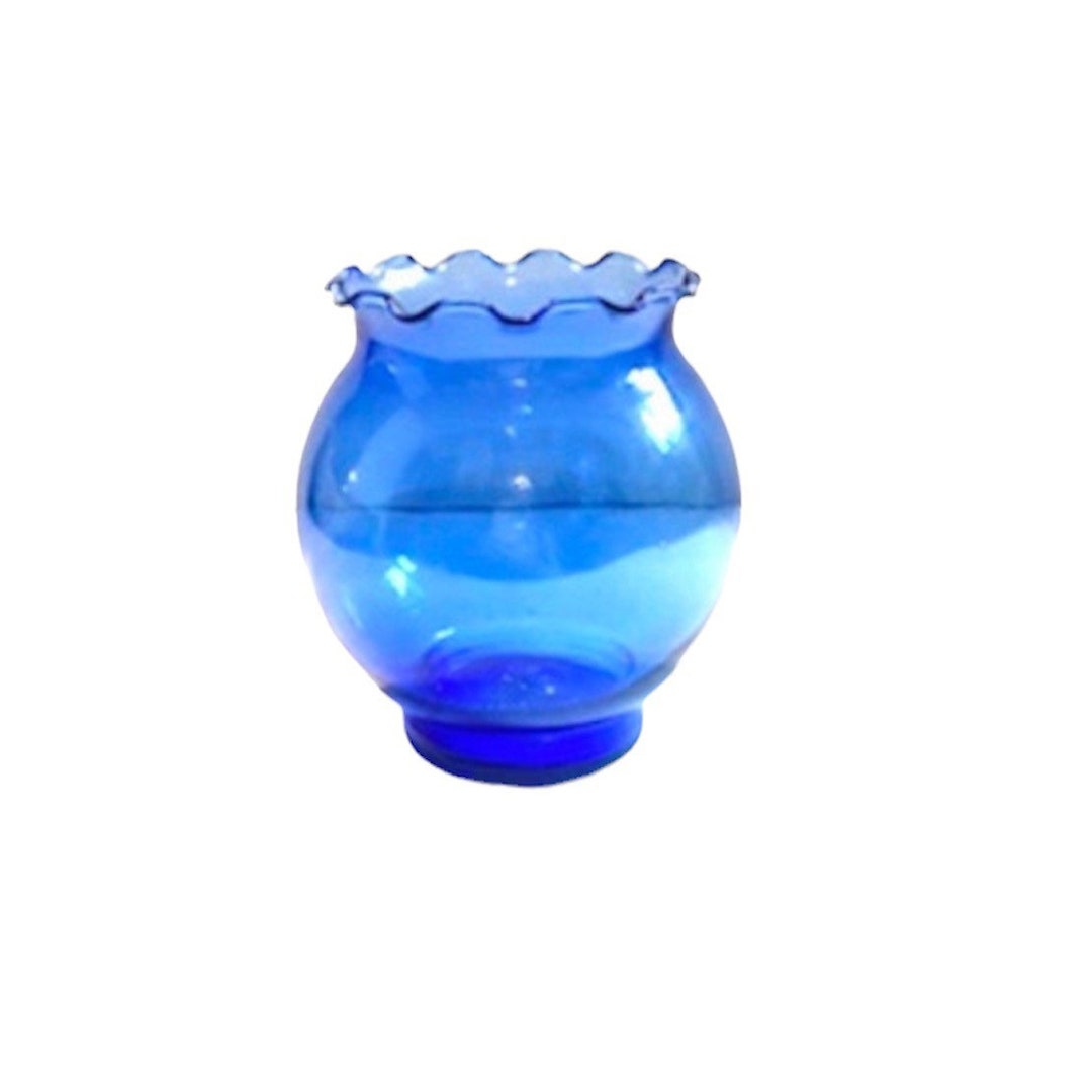 Vintage Cobalt Blue Candle Holder Etsy