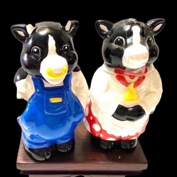 Cow Creamer and Sugar Bowl Etsy