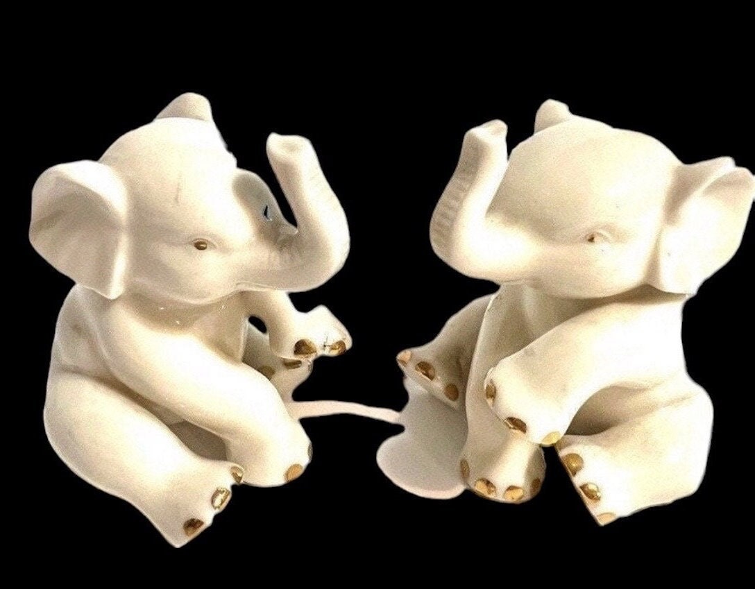 Vintage Lenox Elephant Figurines Elephants Figurines Lenox Etsy