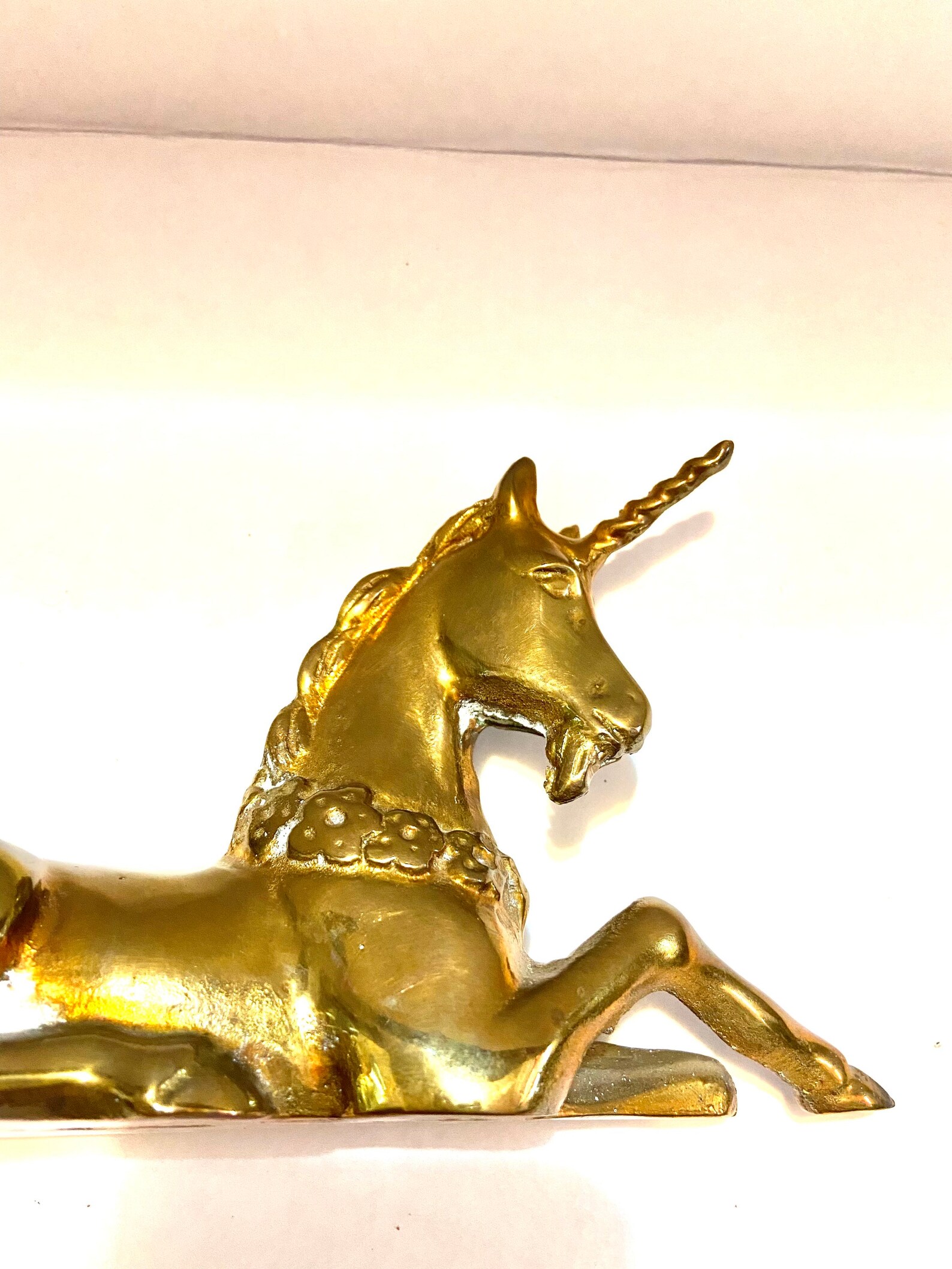 Brass unicorn. Etsy