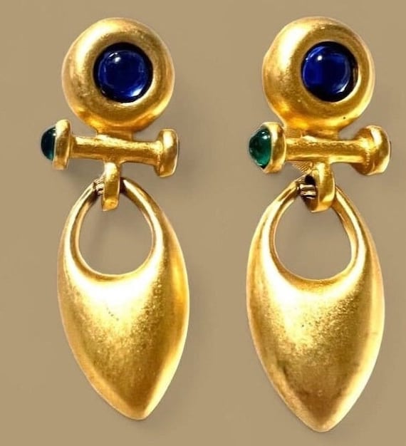Vintage Cabochon dangle earrings