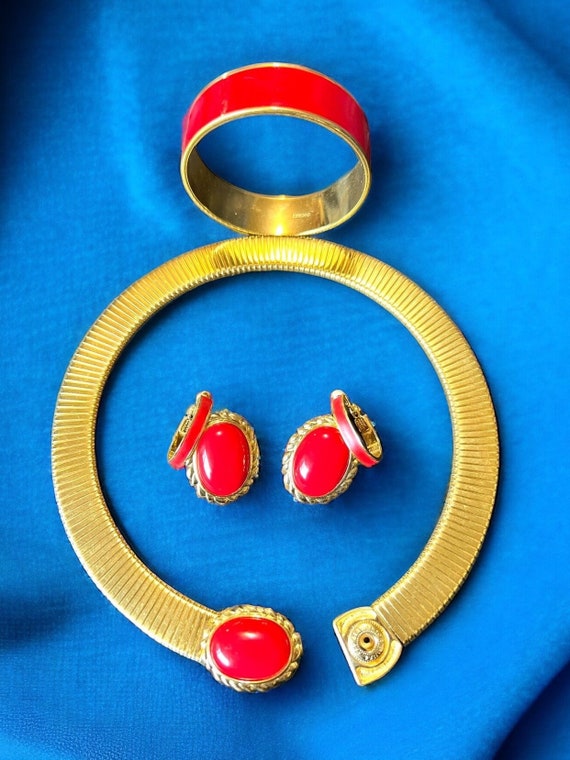 Vintage Monet jewelry set - image 7