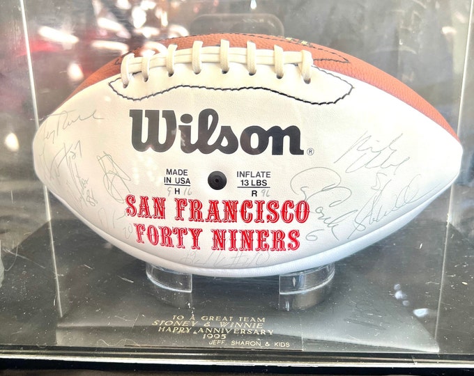 San Francisco 49ers signed football