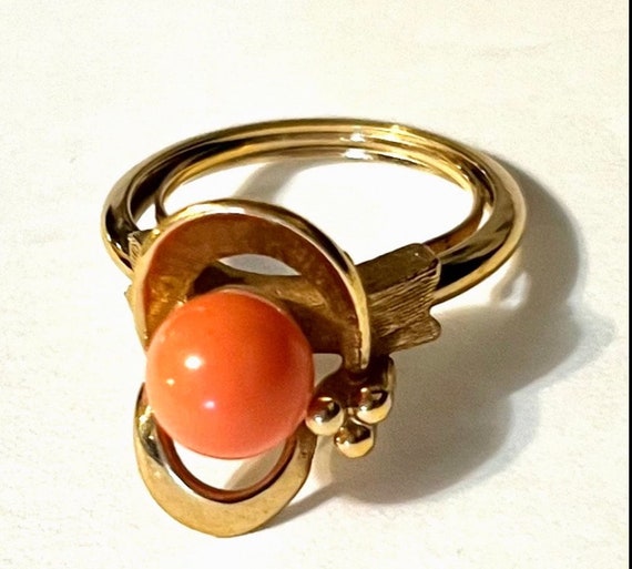 Vintage coral avon ring Gift Gifts Coral - image 8