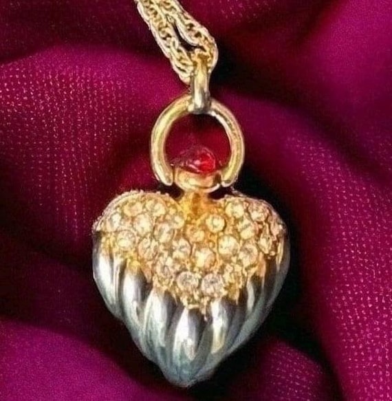 Joan Rivers Heart Necklace - image 1