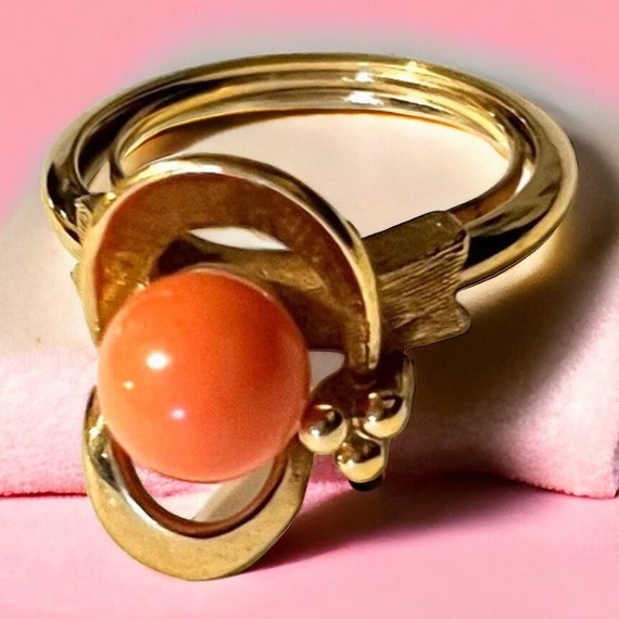 Vintage coral avon ring Gift Gifts Coral - image 3