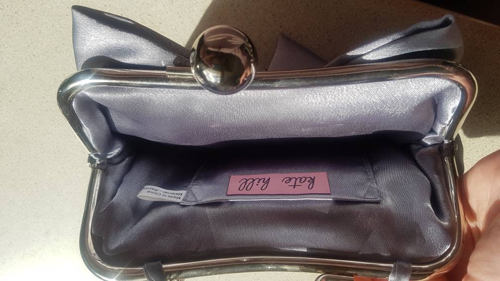 Striking silver Kate hill evening bag Etsy