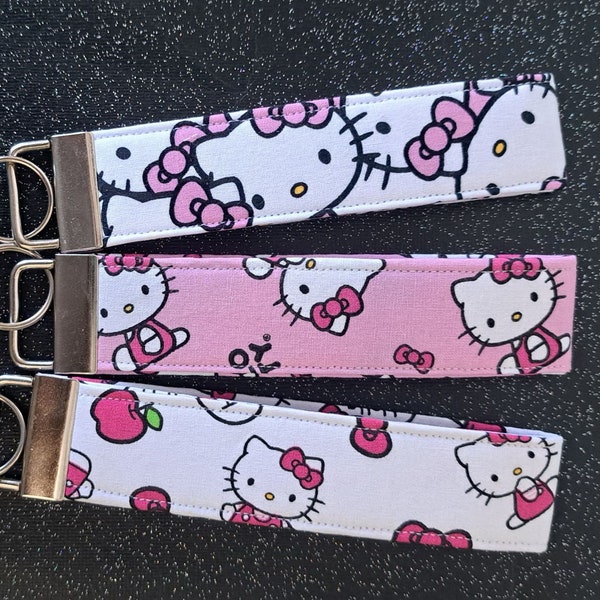Pretty Kitty Wristlet Keychain| Keychain Fob, Fandom, Pretty Kitty, Gift for Her, Sweet 16 gift,  Teen Gift