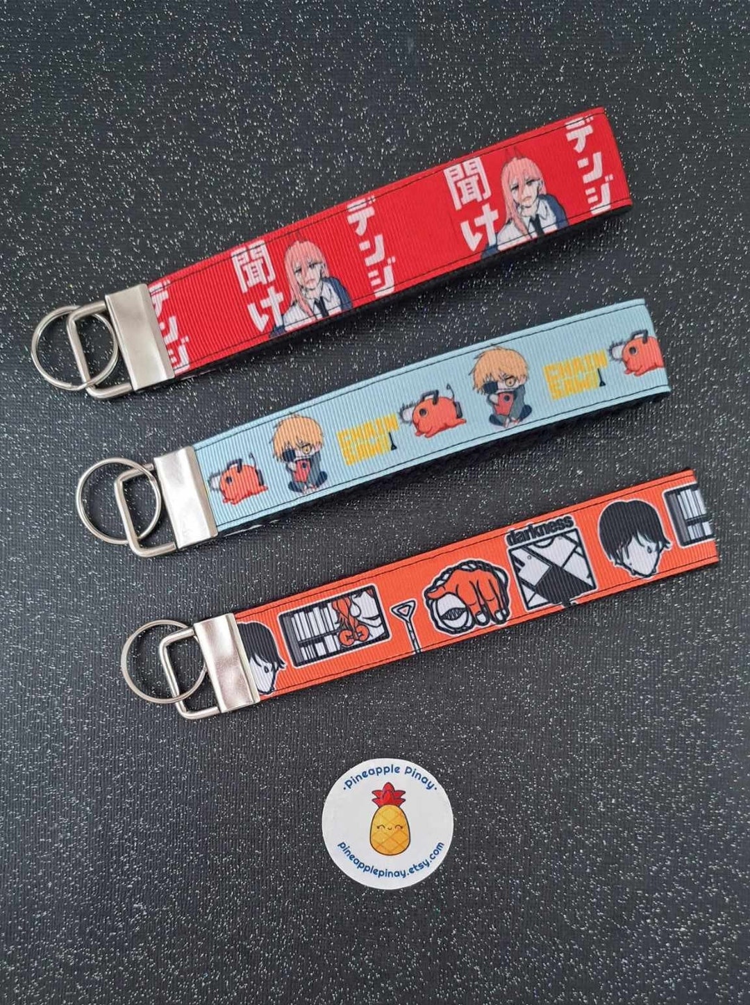 Anime Inspired Keychain Wristlet, Manga Keychain, Japanese Anime, Anime