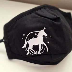 Pferd Logo Gesichtsmaske