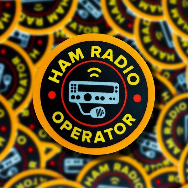 Amateur Ham Radio Operator Sticker | Ham Shack Decal Gift