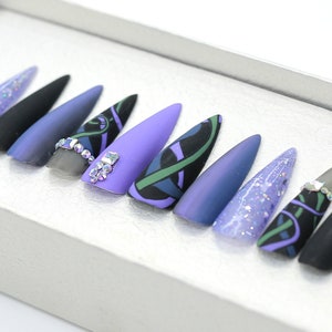 The best coffin nails  | Acrylic False Nails | Luxury Nails | Press on Nails | Fake Nails | Long Fake Nails | Glue On Nails | B65