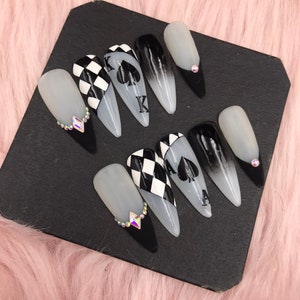Press On Nails | Luxury Nails | Fake Nails | Glue On Nails | Coffin Nails | Acrylic Nails | Long Fake Nails- B238