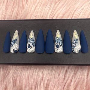 Y2K nails/Press On Nails | Luxury Nails | Fake Nails | Glue On Nails|Coffin Nails | Acrylic Nails | Long Fake Nails - B258