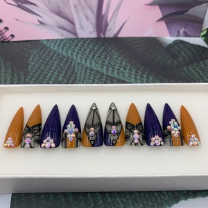 Believe Press on nails -Cute Fake Nails | Glue On Nails | Press On Nails Coffin Luxury | Press On Nails | Fake Nails | Long Fake Nails B40