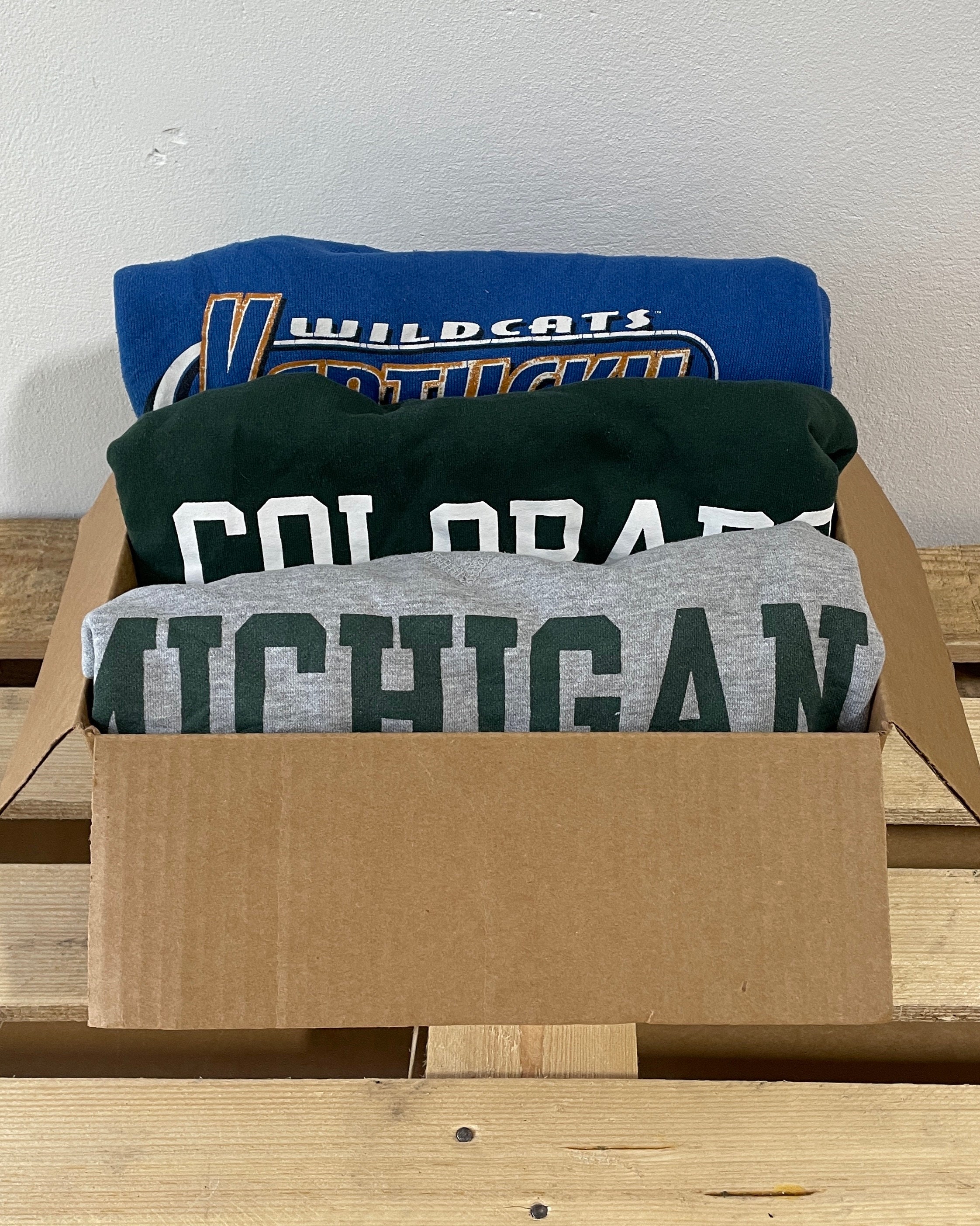 3 College and University Vintage Sweatshirts Mystery 3 Pack Etsy
