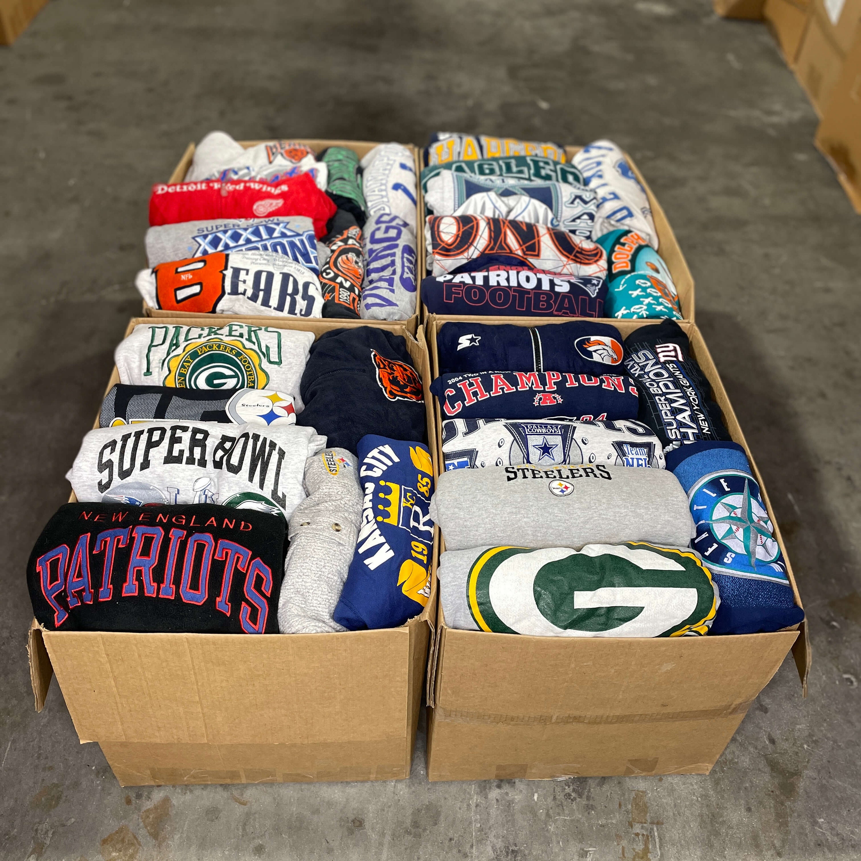 Bulk Wholesale NBA, NFL, MLB, NHL T-Shirts Mystery Box