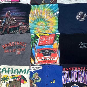 Wholesale Vintage Graphic T-Shirts 10 Pack