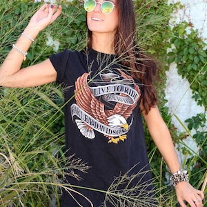 3 Harley Davidson Vintage Graphic T-shirt Mystery 3 Pack