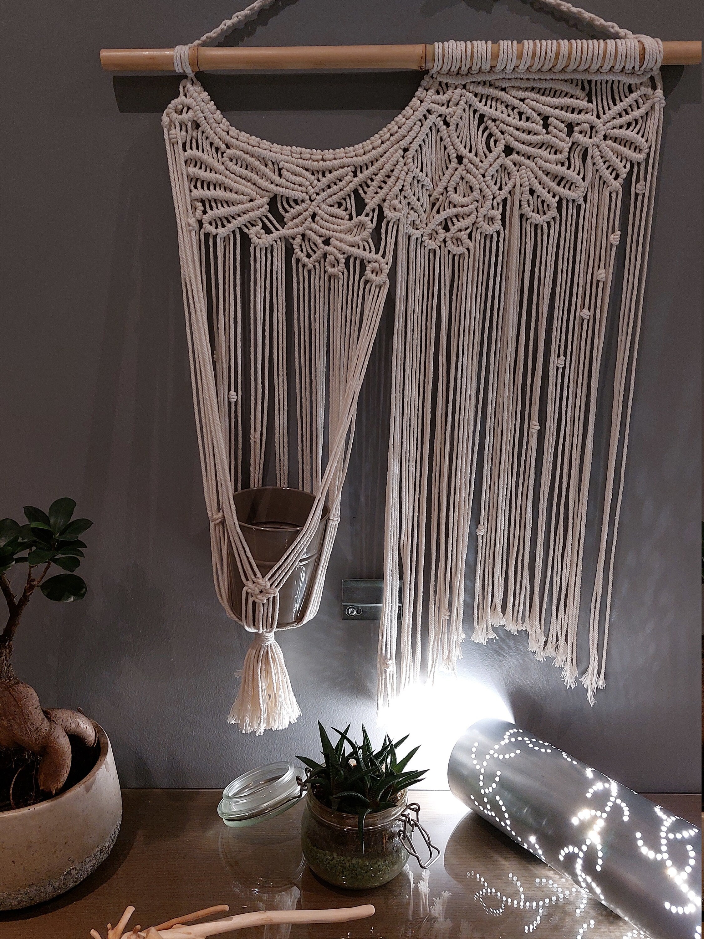 Suspension Murale Porte Pot 70cm