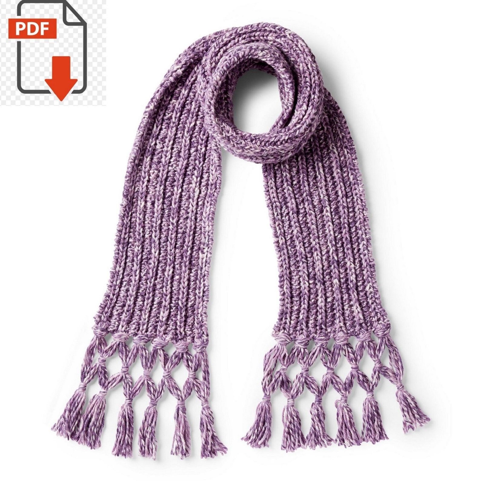 Bernat Twisted Fringe Knit Scarf pattern Etsy