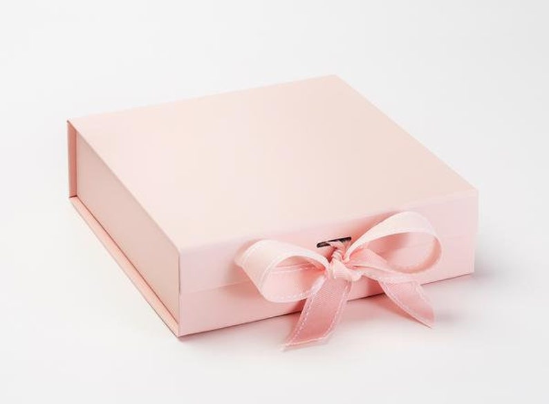 MEDIUM PLAIN Gift Box Baby Pink EMPTY Gift Box Lid Etsy