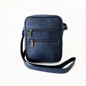 Herren Reisetasche, leichte Freisprechtasche, Vegan Messenger Bag, Korktasche Männer, Arbeitstasche Männer, Natürliche Vegan Leder Reisetasche