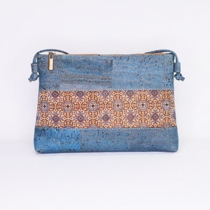 Minimalistische leichte Urlaubs-Sling-Tasche, vegane Umhängetasche für Sie, Kork-Sling-Tasche, Muttertagsgeschenk