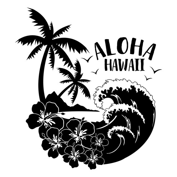 Aloha Hawaii Cricut Cut Vinyl Cutting Digital Files .svg Etsy