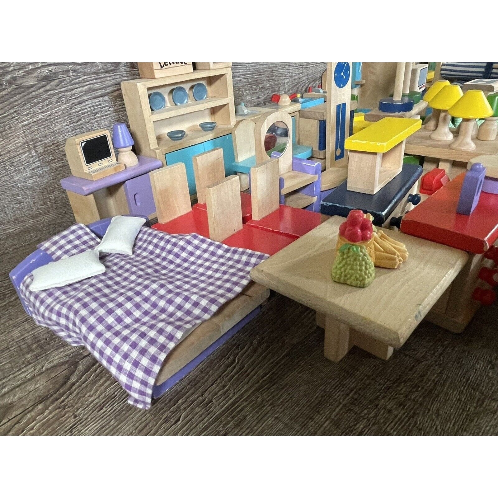 Vintage Lakeshore Educational Dolls W/furniture. Lot of Over Etsy