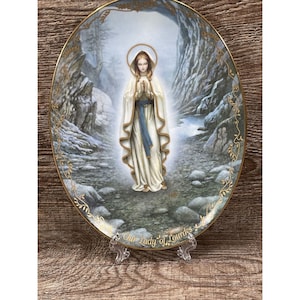 Our Lady of Lourdes-The Bradford Exchange  Visions of our Lady Collector Plate