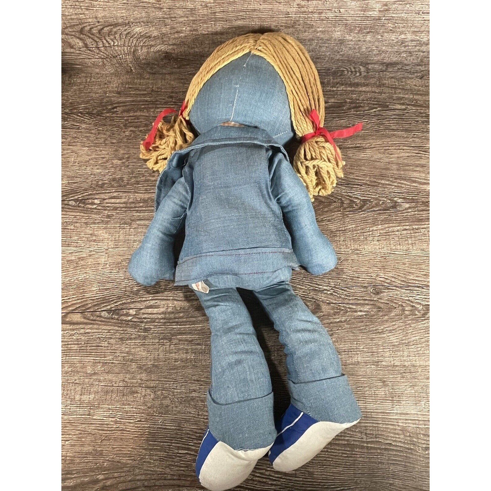 RARE 2 Levi's Denim Dolls -26” /1970's VTG Knickerbocker Rag Dolls
