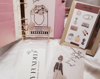 elegant A6 budget vellum dashboard, chic and elegant a6 vellum dashboard cover