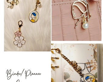 Binder charms l planner charms l binder zipper charm l budget binder accessories l charms for planners