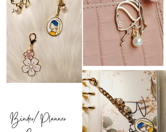 Binder charms l planner charms l binder zipper charm l budget binder accessories l charms for planners