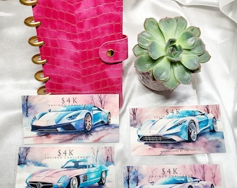 4k savings challenge- luxury car themed savings challenge