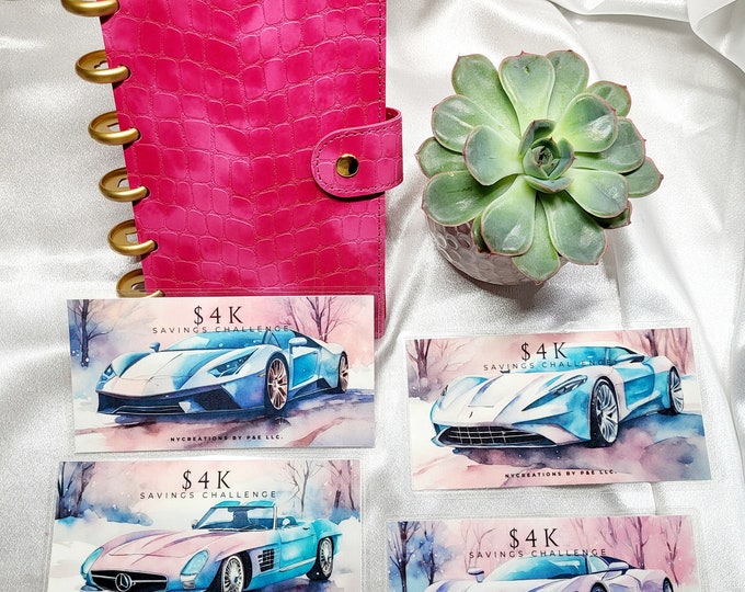 4k savings challenge- luxury car themed savings challenge