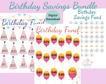 savings challenge,birthday savings fund birthday savings printable cash envelope cash envelope system sinking funds birthday tracker savings