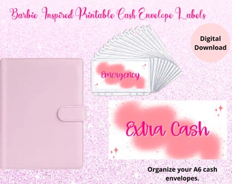 barbie binder barbie cash envelopes barbie cash envelope printable labels