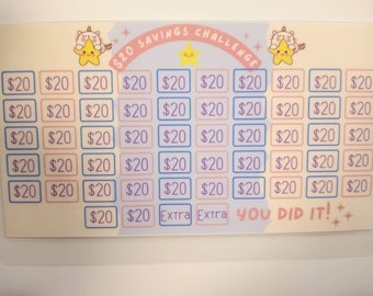 Savings challenge envelopes 1 5 10 20 savings challenges savings challenge tracker saving challenge envelope bundles 1 dollar challenge