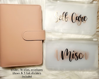 A6 binder a6 binder set a6 budget binder budget binder starter Matte binder a6 cash envelope binder savings binder savings budget binder