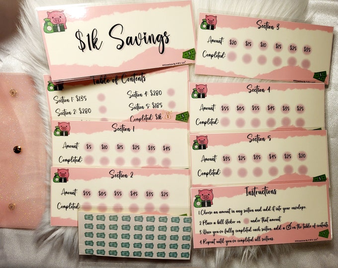 1k savings challenge savings challenge bundle 1k savings challenge bundle set