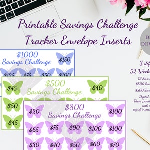 Spar-Challenge Spar-Challenge Umschlag Spar-Challenge Einlagen Spar-Challenge druckbare Bargeld-Umschlag-Spar-Challenge-Bundle