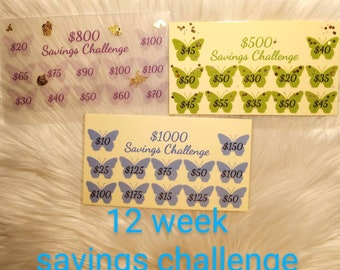 Savings challenge savings challenge envelopes savings tracker 12 week savings challenge 500 dollar savings challenge 1k savings challenge